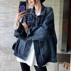 [HYIJUSHR_4B]오버핏 데일리 데님 청자켓