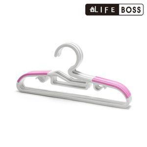보스 논슬립 옷걸이 30P 유아용 화이트/핑크
