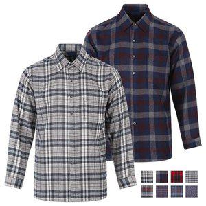 [리빌모아]겨울 남성 기모 체크 긴팔 남방 셔츠 HS-SHW-56