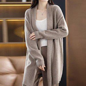 [셀러허브 1][HYIJXZ7Y_4B]노버튼 숄 가디건 간절기아우터 루즈핏
