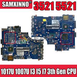SAMXINNO LA-9104P LA-9101P 메인 보드 Dell Inspiron 3521 5521 노트북 마더 보드 w/ 1017U 1007U I3 I5 3