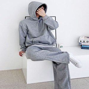 [기타]남여공용 겨울 기모 후드티 와이드 바지 세트 OC-SET-SWFGGUQU