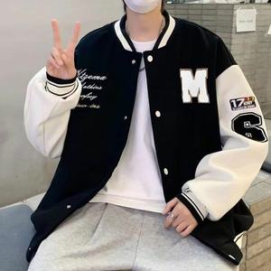캐주얼 남성 자수 패치 초인트 패션 야구점퍼 자켓 (HJJ-WDBF0C0)