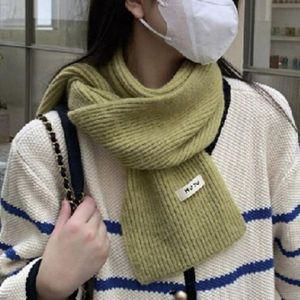 [다잇템]여자 FW 컬러웨이 골지니트 미니멀리즘 머플러