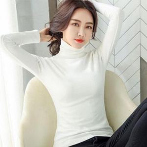[오노마] ONM 패션 겨울 데일리 여성 필수 보온 기모 목폴라 긴팔