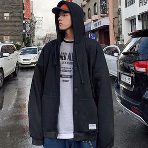[라일리] Rly 남자 3컬러 간절기 겨울 기모 안감 후드 단추 점퍼