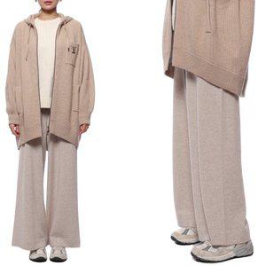 [브루넬로쿠치넬리] 22FW 여성 모닐리 캐시미어 와이드 트랙팬츠 (M12173599 C9276 22F)