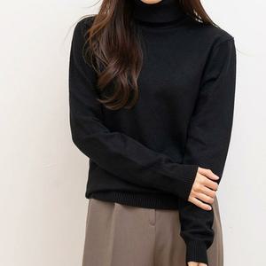 [오노마] ONM 여자 겨울 데일리 베이직 목폴라 터틀넥 니트 티셔츠