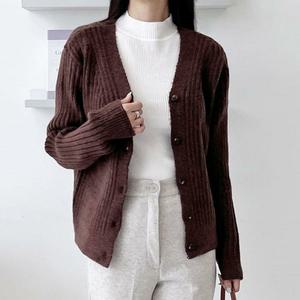 [오노마] ONM 골지 니트 가디건 단추 클로징 가을 겨울 데일리웨어