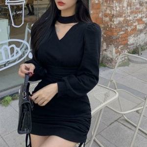[오노마] ONM 공연 하객룩 미니 연주회 파티 원피스 홀터넥