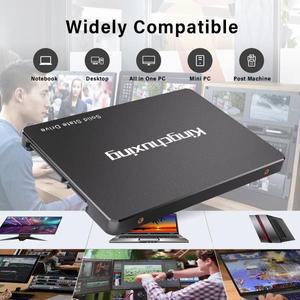 Kingchuxing 데스크탑 노트북용 25 SSD 드라이브 Sata 1TB 하드 128GB 2256GB