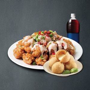 자담치킨 맵슐랭순살치킨+치즈볼+콜라1.25L