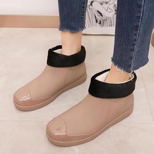 [BZJL8ZCY_4C]발목구두 첼시부츠 통굽 방한화 첼시 힐