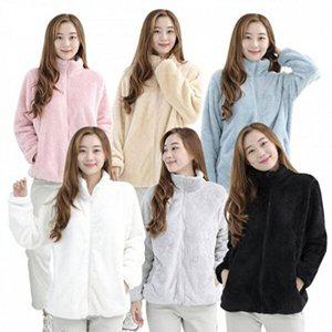 [옷자락]여자 겨울 데일리 마실룩 보아털 플리스 후리스 집업