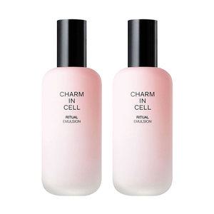 참존 참인셀 리추얼 에멀전 110ml 2개 로션 보습 영양 탄력 미백 주름개선 기능성