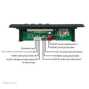 자동차 CD MP9 5V/12V MP3 디코더 보드 블루투스 호환 5.0 차량용 플레이어 USB 녹음 모듈 지원 카드
