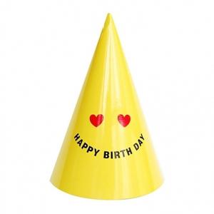 스마일생일고깔모자 하트(6개입) 파티 축하 꼬깔 소품