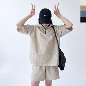 여자 후드 아노락세트 커플 셋업 (WFGLGOR)
