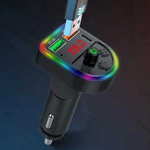자동차 CD MP8 차량용 블루투스 5.3 송신기 C타입 듀얼 USB 충전기 MP3 음악 플레이어 핸즈프리