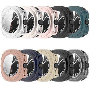 [테일즈]갤럭시워치7울트라 47mm PC 글라스 액정보호 일체형 풀커버 케이스