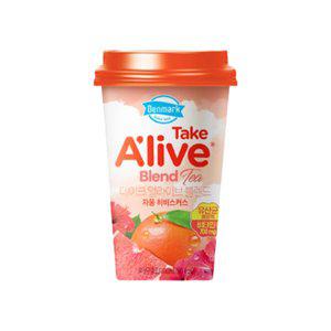 [기타]덴마크 테이크얼라이브 블렌드 자몽 히비스커스 컵음료 300ml x 15개