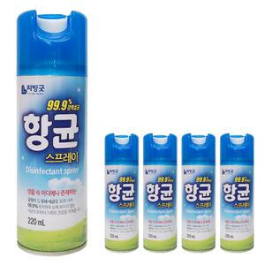 리빙굿 항균스프레이 220ml x(5개) 실내곰팡이 탈취제