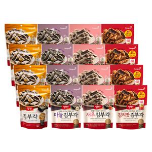 동원 양반 김부각 50g 오리지널+마늘+새우+김치맛 각4개씩 총 16개