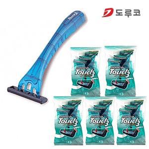 [JHP604R0_51]터치3 일회용면도기 도루코 3중면도날 여행용