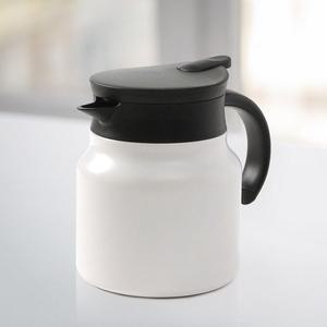 [IXHIND60_4B]이중진공 보온주전자(750ml) (화이트) 티포트