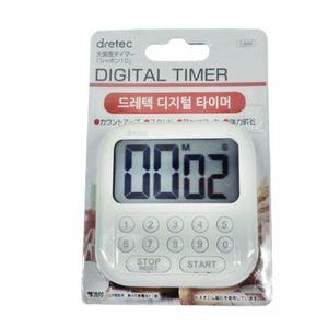 디지털쿠킹타이머 드레텍 디지털 타이머 화이트 제과제빵타이머