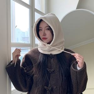 [다잇템] 여자 넥워머 플리스 후디 다크컬러 바라클라바