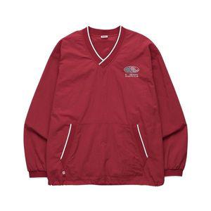 [정품아닐시3배보상] 미나수 하트트랙 브이넥 나일론 아노락 자켓 레드 Menasoo Hearttrack Vneck Nylon An