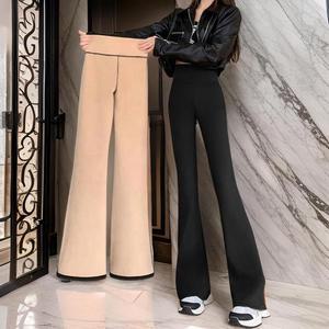 여자 나팔바지 부츠컷 안감 밴딩 기모 팬츠