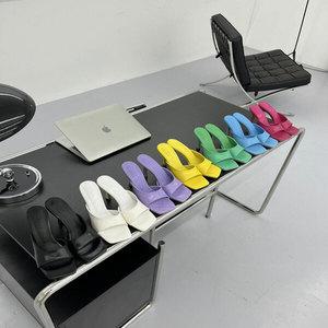 여성 하이힐 뮬 샌들 슬리퍼 구두 107030
