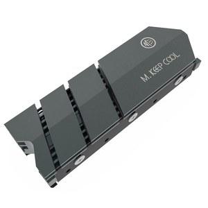 두꺼운 12mm M.2 2280 SSD 방열판 쿨러, 열 실리콘 패드가 있는 양면 방열판, 단일 및 M2 지원. 컴퓨터 PC용 NVMe 또는 SATA SSD, 그레이.