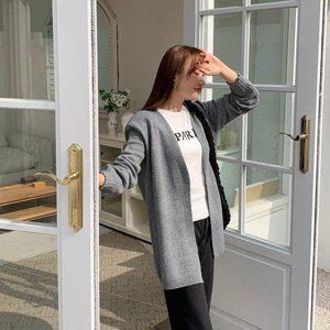 [옷자락]여성 오픈 간절기 숄니트 데일리 긴팔 가디건_P378573857