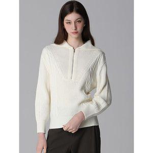 [쉬즈미스]울 혼방 하프 집업 니트 풀오버  택가격 168000원 _P381028744
