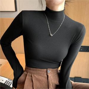 골지니트 티셔츠 반폴라 골지티셔츠 이너 슬림핏 (3ei0e)