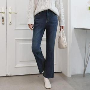 여자 데님팬츠 나팔 보온 슬림 FW 양모 울 팬츠_3