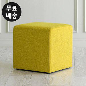 [벤티스가구]루 패브릭 사각 소파 스툴 고급 보조 의자 STOOL 대기실 체어 현관 쇼파(키위)