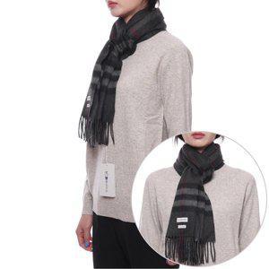 [부산점][버버리][버버리] 24FW 여성 체크 캐시미어 머플러 (8077880 CHARCOAL W 24F)