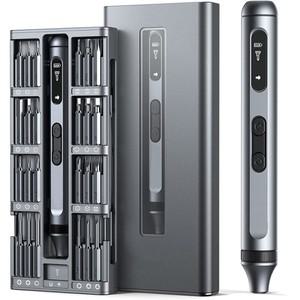 호환51 IN 1 정밀 전기 스크루 드라이버 세트 다기능 전동 공구  호환 노트북 시계 PC 용 고속 충전 마그네