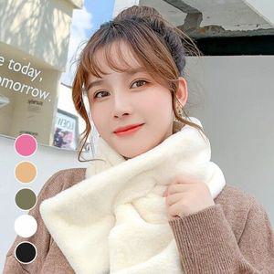 심플 디자인 보온성 좋은 여성 겨울 퍼 머플러