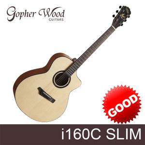 고퍼우드  i160C slim  입문용 초보용 통기타