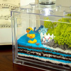 오리의 미니 정원 색모래 테라리움 만들기 DIY 키트