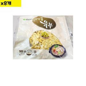 [MEL5O62O_52EH]식재료 도매 신미 슬라이스 유부 500g x8개