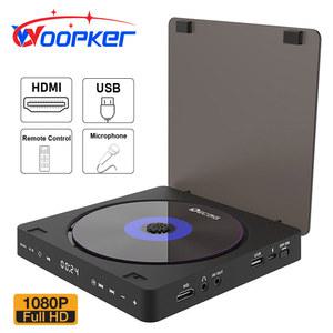 DVD 플레이어 블루레이 Woopker KC 708 HD 1080P 휴대용 CD 디스크 HDMI AV 연결 터치 작동 LED 디스플레이 PC 데스크탑용