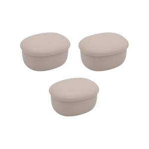 리브야 실리콘 밀폐용기, 베이지, 180ml, 3개