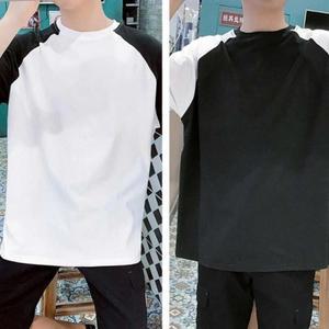 봄 코디  티셔츠 대학생 남자 캐주얼 라운드 (3kgxk)