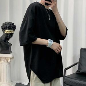 봄  무지 티셔츠 여름 학생반팔티셔츠 7부 (3kgwj)